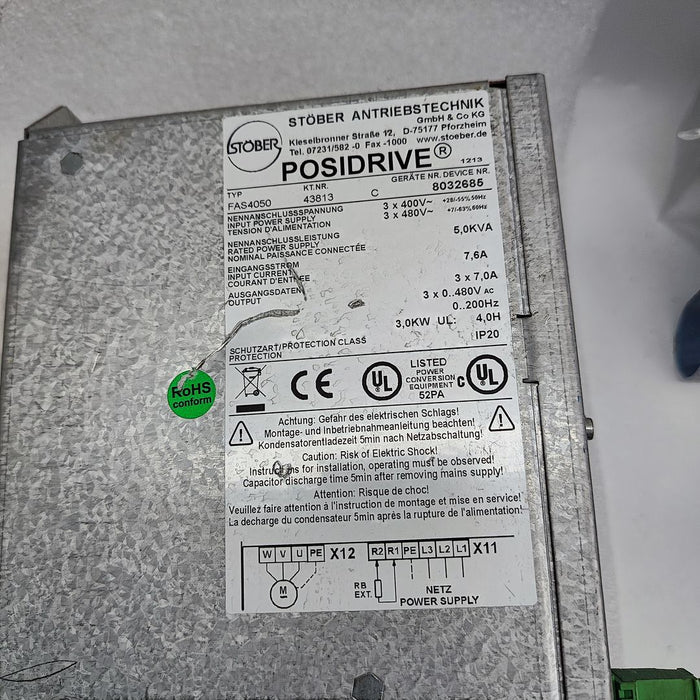 STOBER FAS4050 Servo Driver Brand New DHL Expedited Shipping