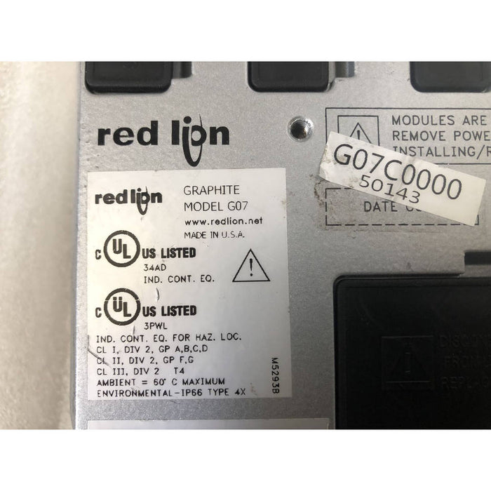 Redlion Touch Panel G07 G07C000 USED & NEW