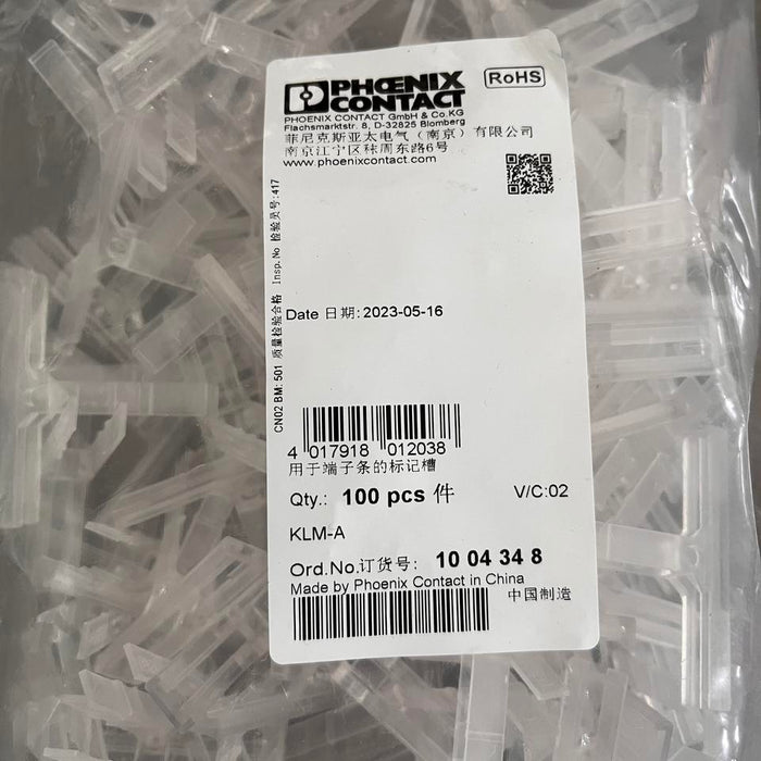 Phenix Terminal Marking Strip KLM-A 1004348 100% Original