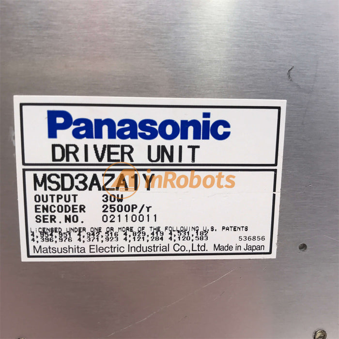 Panasonic AC Servo Driver Board MSD3AZA1Y Used