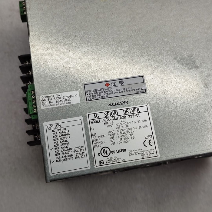 1PC NIKKI DENSO NCR-CAD1A2D-222-UL Used