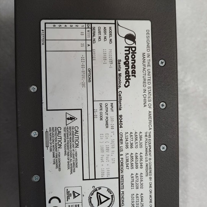 Pioneer Used PM33288P-6 Power Supply