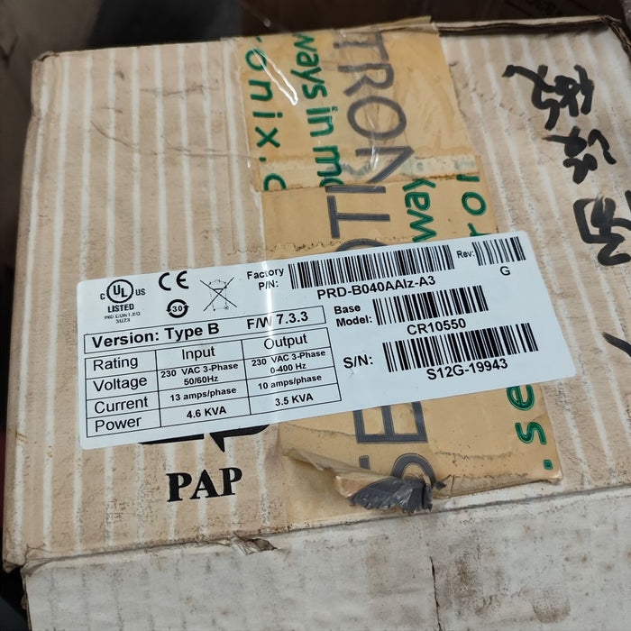 KOLLMORGEN 1pcs used PRD-B040AAIZ-A3 CR10550 Via DHL or Fedex