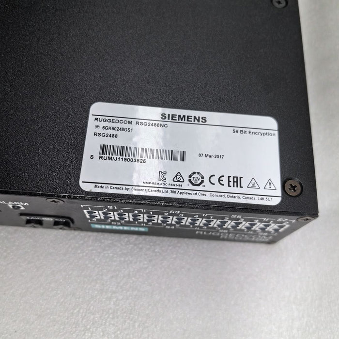 Siemens Ruggedcom RSG2488 Rack Mount Ethernet Switches