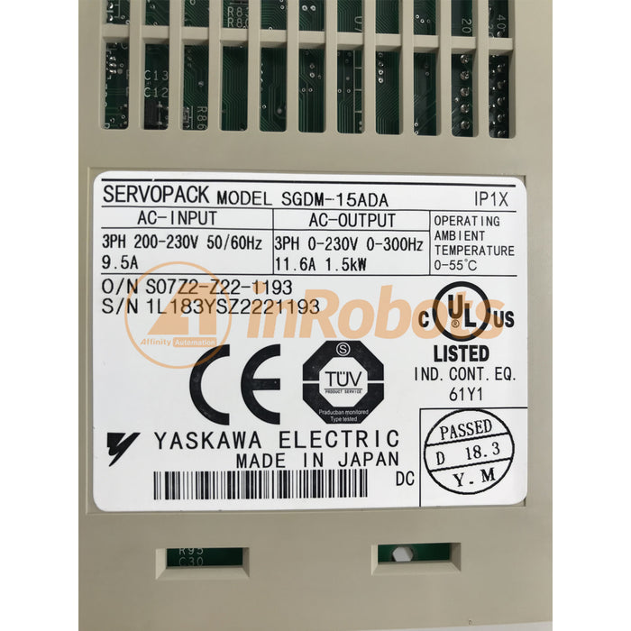 Yaskawa Servo Drive Amplifier SGDM-15ADA