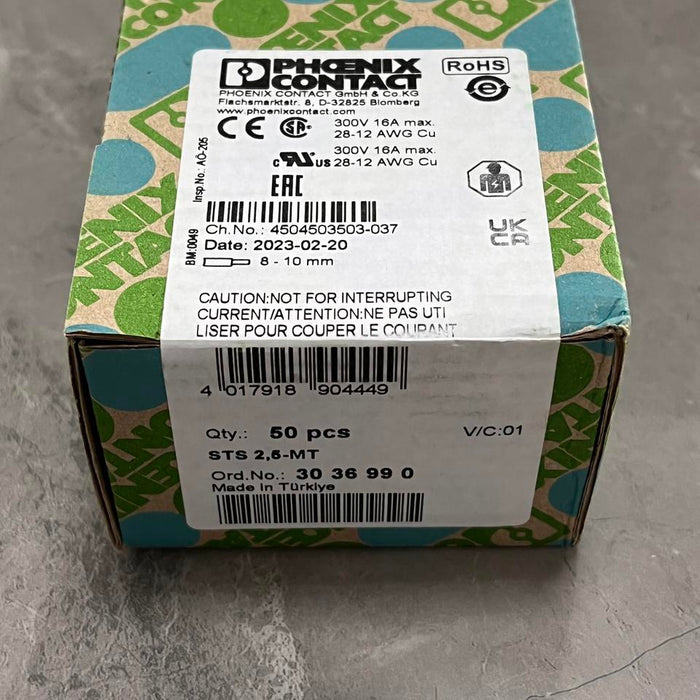 Phenix Electronic Relay Module STS 2,5-MT 3036990 100% Original