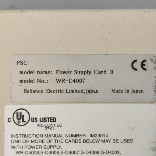 Reliance WR-D4007 PLC Power Module - inquiry