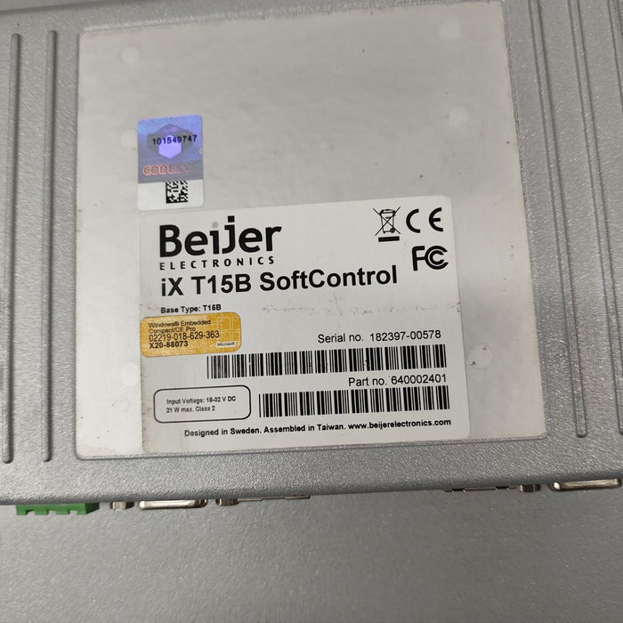 Beijer iXT15B iXT15SoftContro Used