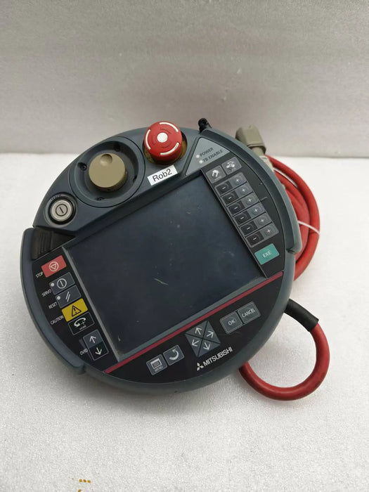 Mitsubishi R56TB Teach Pendant for Industrial Robot Used