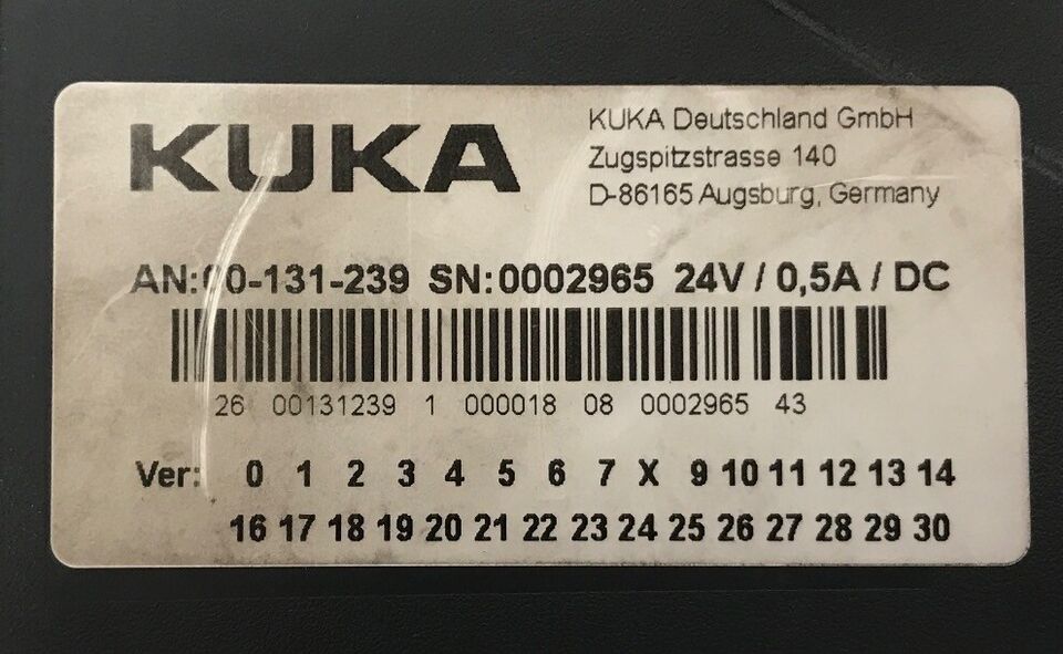 KUKA 00-131-239 KCP2 Pendentif d'apprentissage utilisé