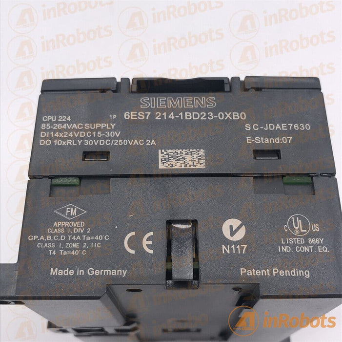 Siemens 6ES7214-1BD23-0XB0 S7-200 RS485 CPU Module