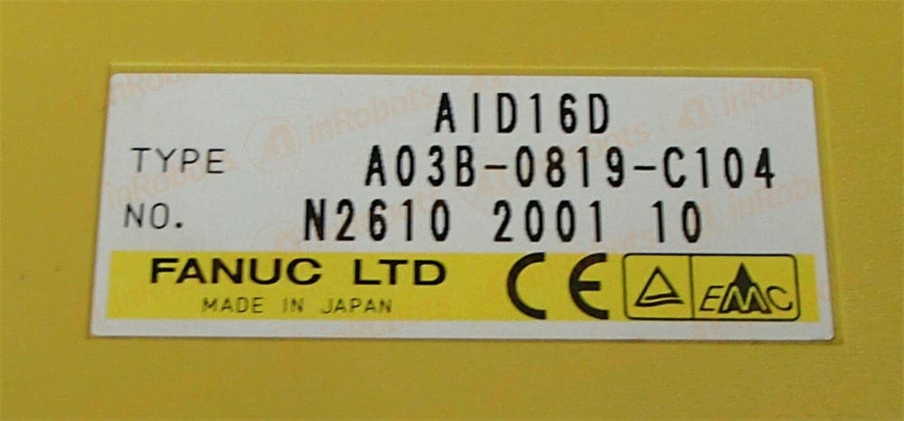 FANUC a03b-0819-c104 Input Module