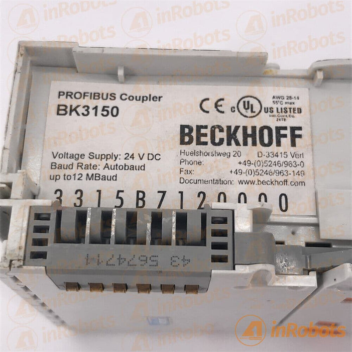BECKHOFF BK3150 Bus Coupler PLC Module Used