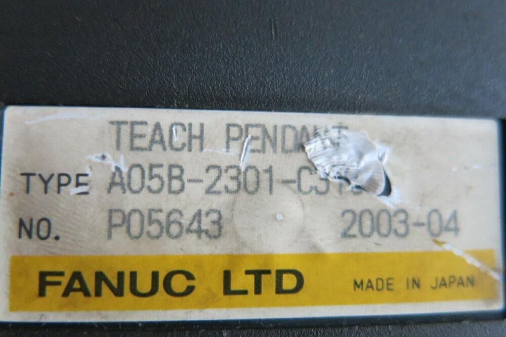 FANUC A05B-2301-C370-1 iPendant Teach Pendant Used