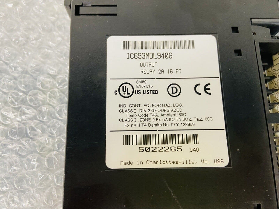 FANUC IC693MDL940G Relay Output Module Used