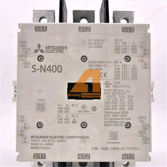 Contacteurs électriques MITSUBISHI 1 pièces S-N400 IGBT utilisés